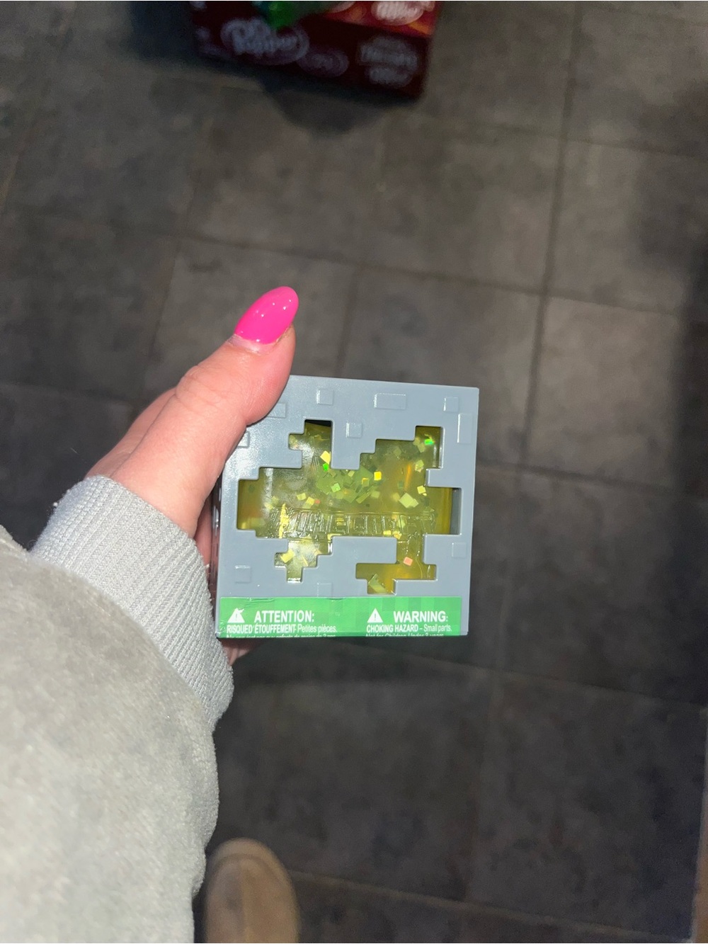 Yellow Minecraft cube squishy
